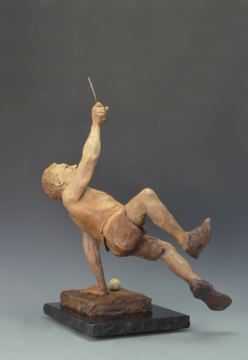 Got It! bronze sculpture by David Varnau